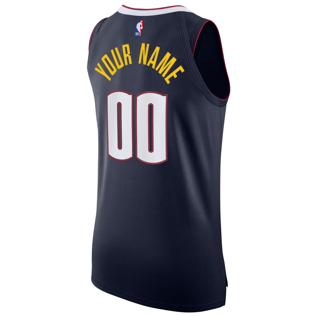 Denver Nuggets Nike 2020/21 Authentic Custom Jersey Navy - Icon Edition Team Jersey Sports Fan Apparel