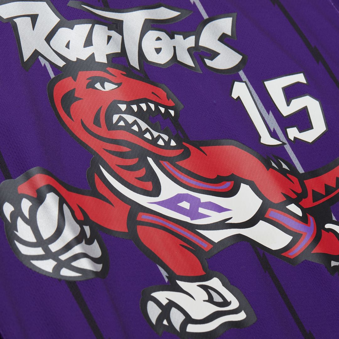Toronto Raptors Vince Carter Mitchell & Ness Unisex Maxxed Out Fashion Hockey Jersey - Purple Team Jersey Sports Fan Apparel