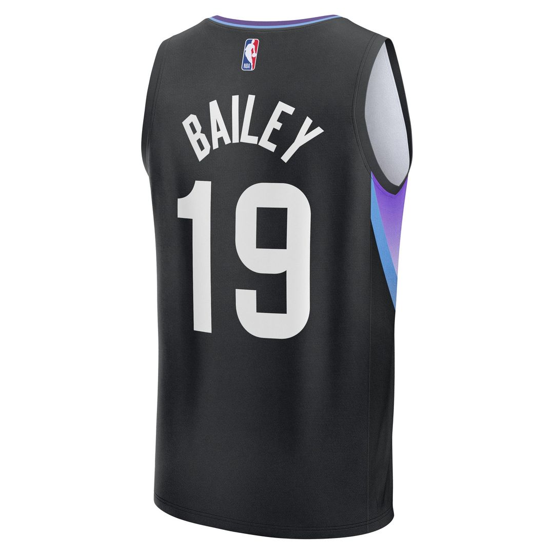 Utah Jazz Ace Bailey Fanatics 2025 NBA Draft First Round Pick Fast Break Replica Jersey - Statement Edition - Black Team Jersey Sports Fan Apparel
