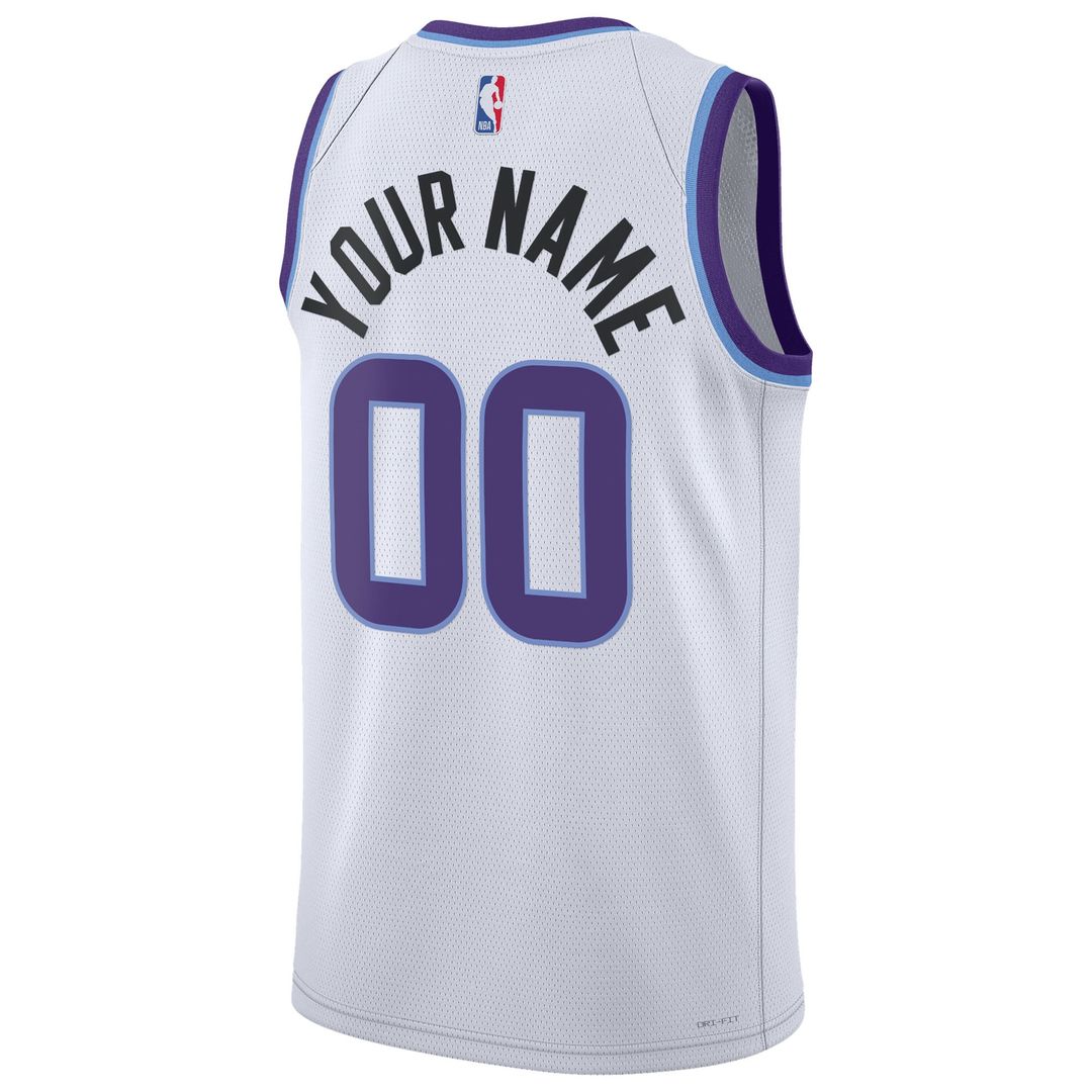 Utah Jazz Nike Unisex Swingman Custom Jersey - Association Edition - White Team Jersey Sports Fan Apparel