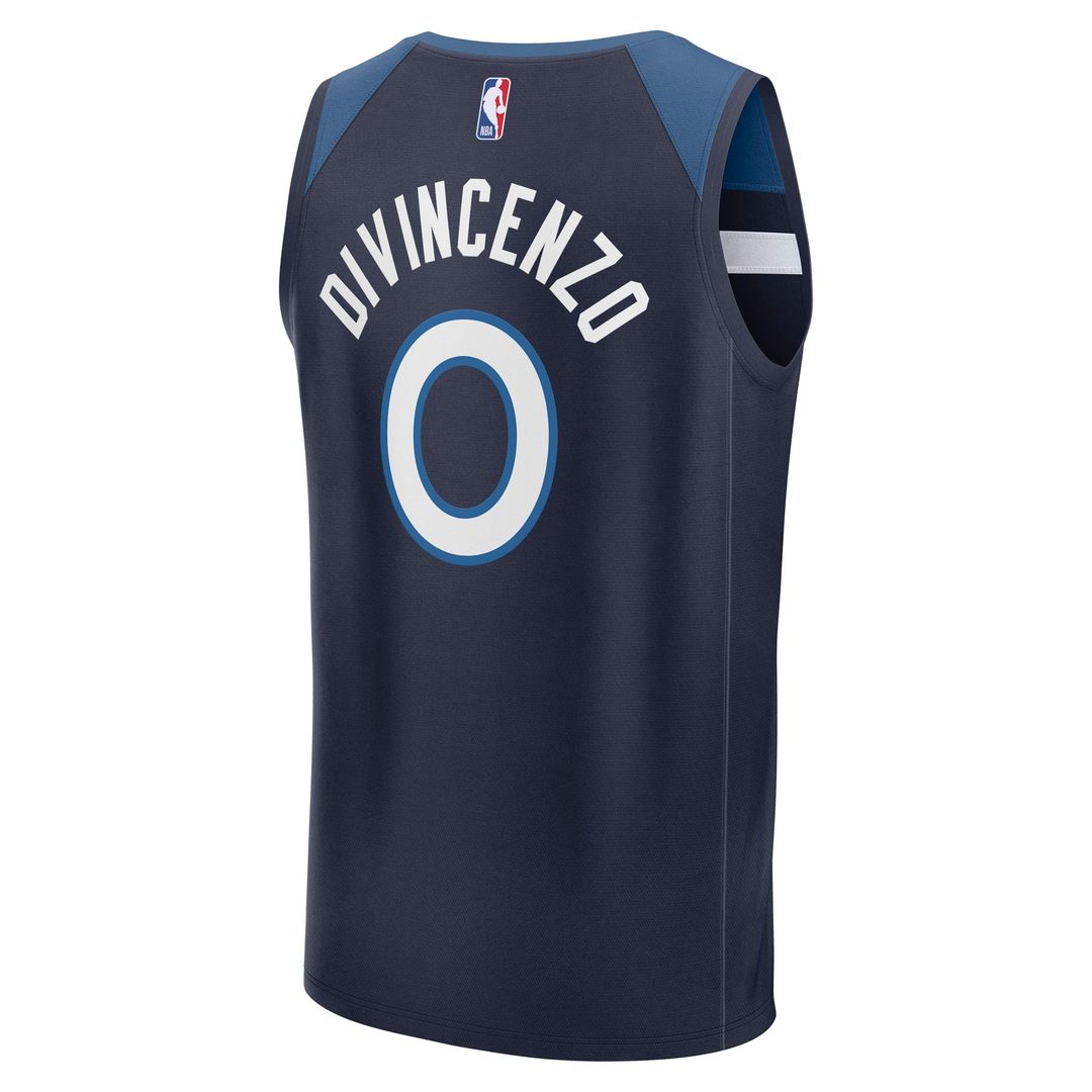 Minnesota Timberwolves Donte DiVincenzo Fanatics Fast Break Replica Player Jersey - Icon Edition - Navy Team Jersey Sports Fan Apparel