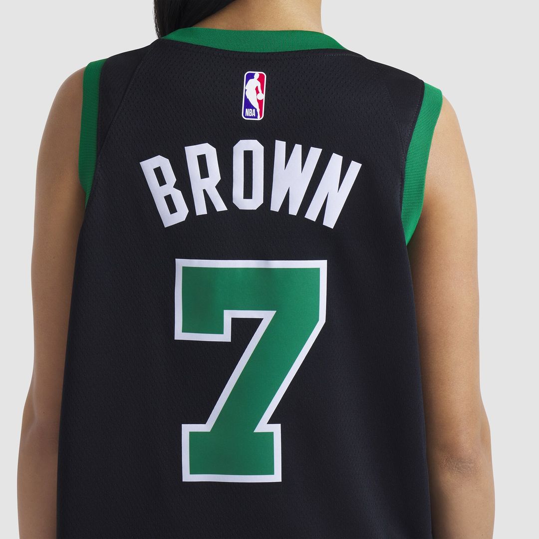 Boston Celtics Jaylen Brown Jordan Brand Unisex Swingman Jersey - Statement Edition - Black Team Jersey Sports Fan Apparel