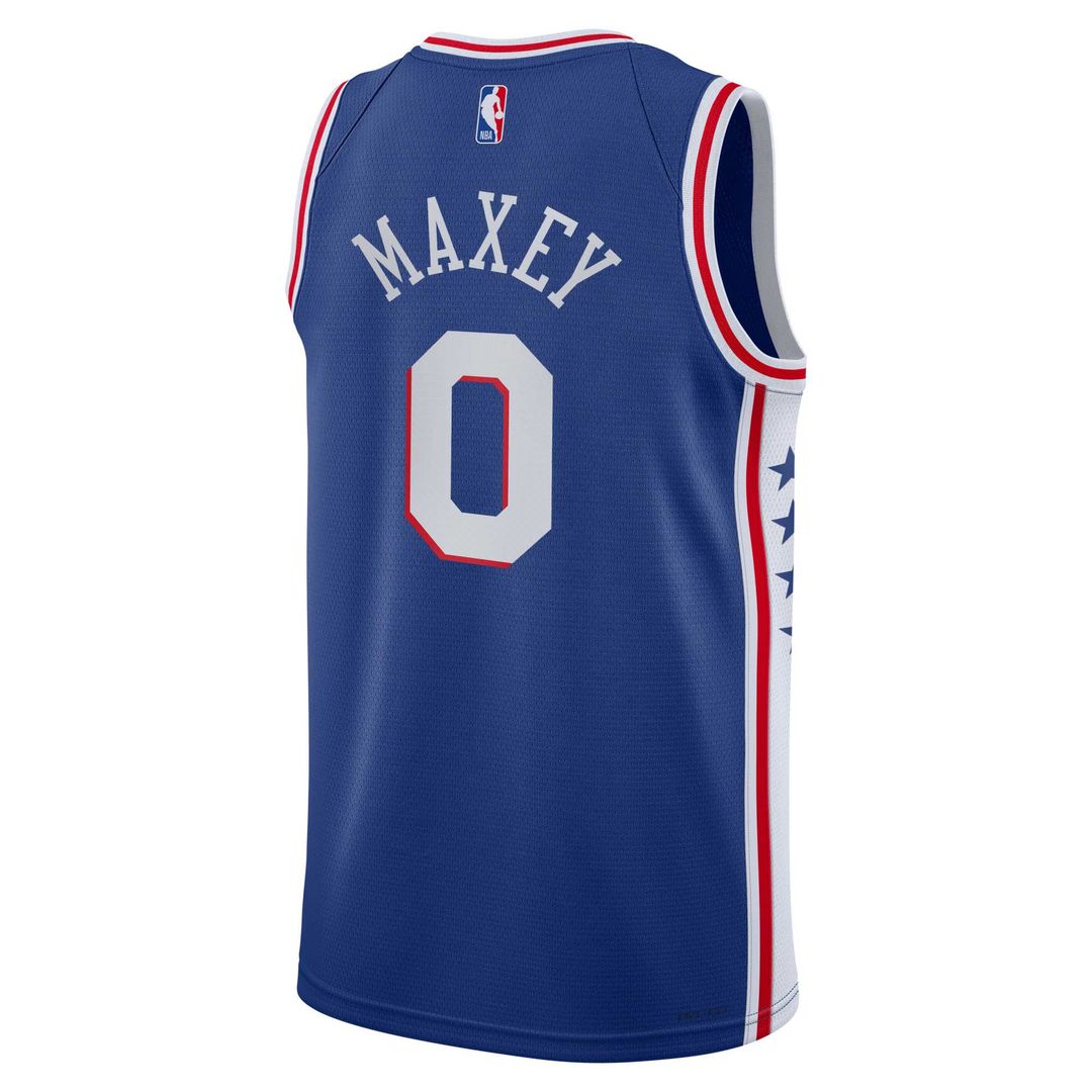 Philadelphia 76ers Tyrese Maxey Nike Youth Swingman Jersey - Icon Edition - Royal Team Jersey Sports Fan Apparel