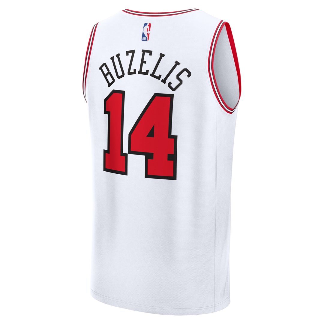 Chicago Bulls Matas Buzelis Fanatics Youth Fast Break Replica Player Jersey - Association - White Edition Team Jersey Sports Fan Apparel