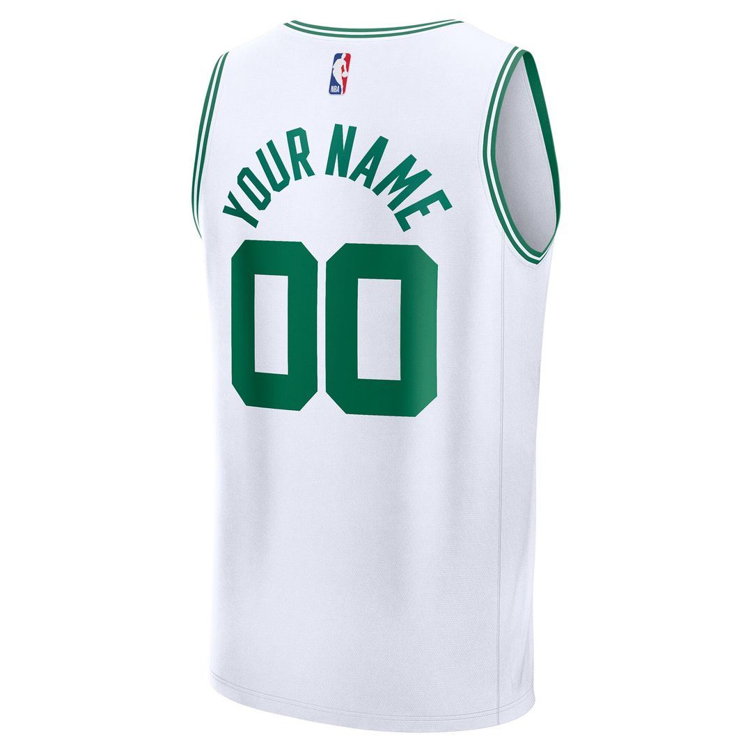 Boston Celtics Fanatics Youth Fast Break Custom Replica Jersey - Kelly Green - Icon Edition Team Jersey Sports Fan Apparel