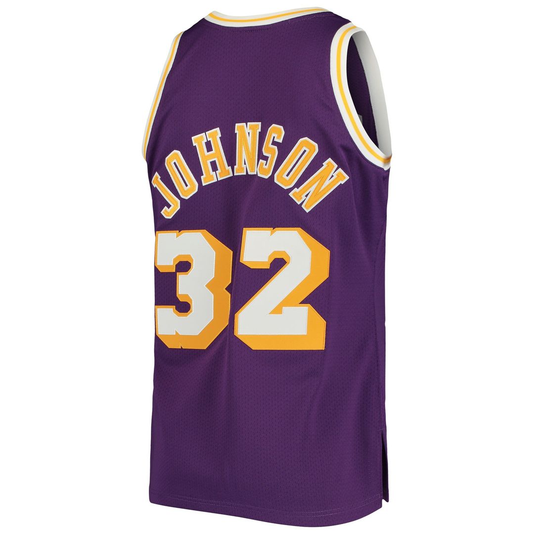 Los Angeles Lakers Magic Johnson Mitchell & Ness 1984/85 Hardwood Classics Authentic Jersey - Gold Team Jersey Sports Fan Apparel