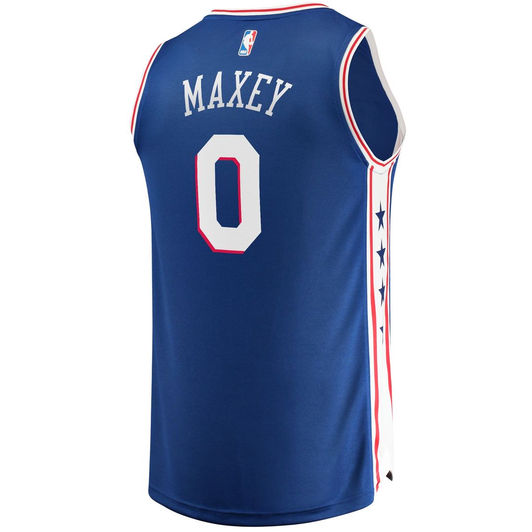 Philadelphia 76ers Tyrese Maxey Fanatics Fast Replica Jersey Royal - Icon Edition Team Jersey Sports Fan Apparel