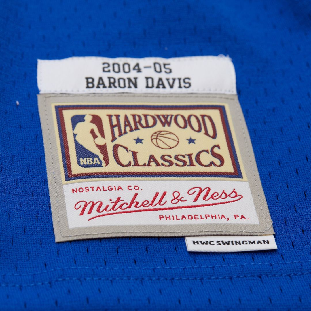 Golden State Warriors Baron Davis Mitchell & Ness Hardwood Classics 2004/05 Swingman Jersey - Royal Team Jersey Sports Fan Apparel