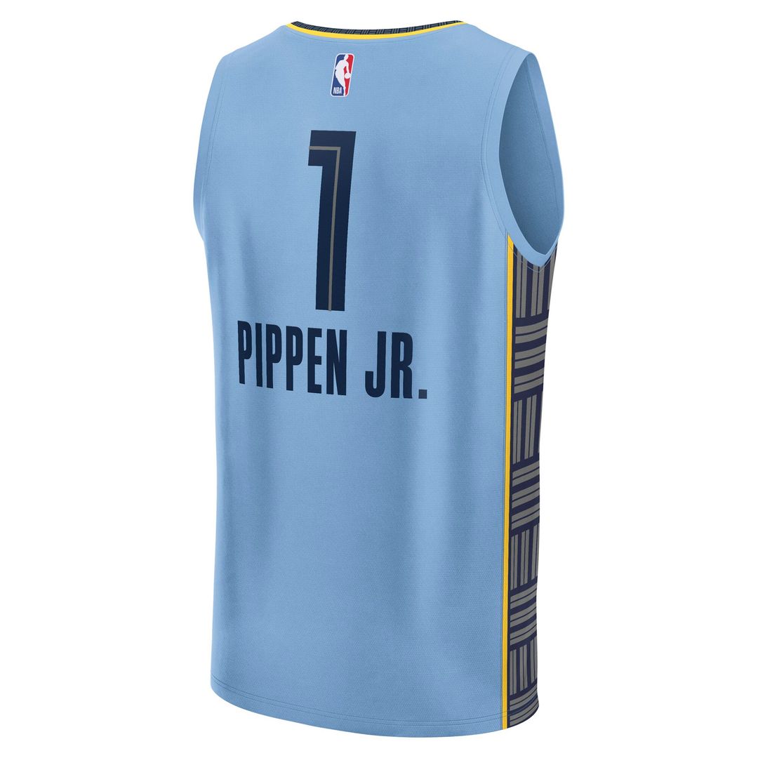 Memphis Grizzlies Scotty Pippen Jr. Fanatics Fast Break Replica Player Jersey - Statement Edition - Light Blue Team Jersey Sports Fan Apparel