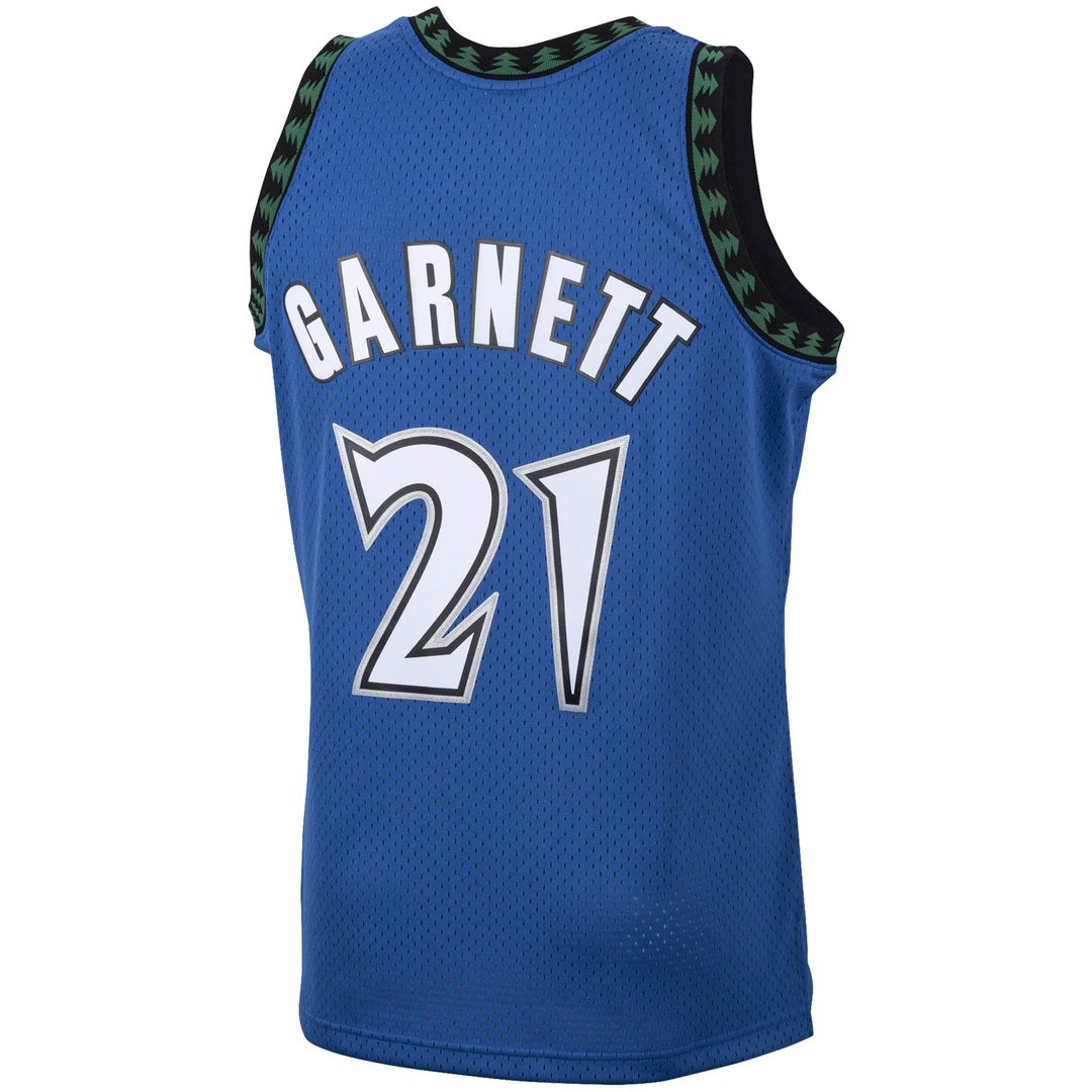 Minnesota Timberwolves Kevin Garnett Mitchell & Ness 2003/04 Hardwood Classics Swingman Jersey - Blue Team Jersey Sports Fan Apparel
