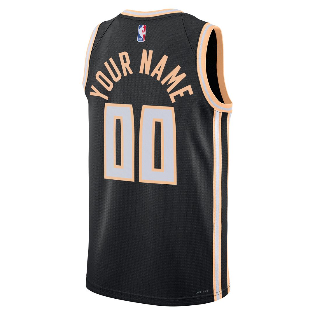 Atlanta Hawks Nike Unisex 2025/26 City Edition Swingman Custom Jersey - Black Team Jersey Sports Fan Apparel