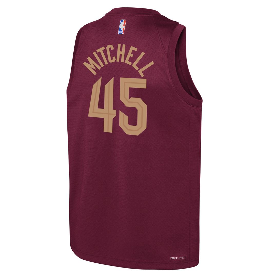Cleveland Cavaliers Donovan Mitchell Nike Youth Swingman Jersey - Icon Edition - Wine Team Jersey Sports Fan Apparel
