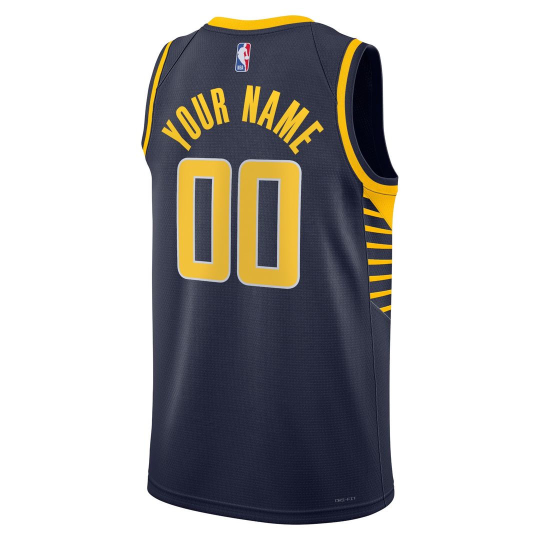 Indiana Pacers Nike Unisex 2022/23 Swingman Custom Jersey Navy - Icon Edition Team Jersey Sports Fan Apparel