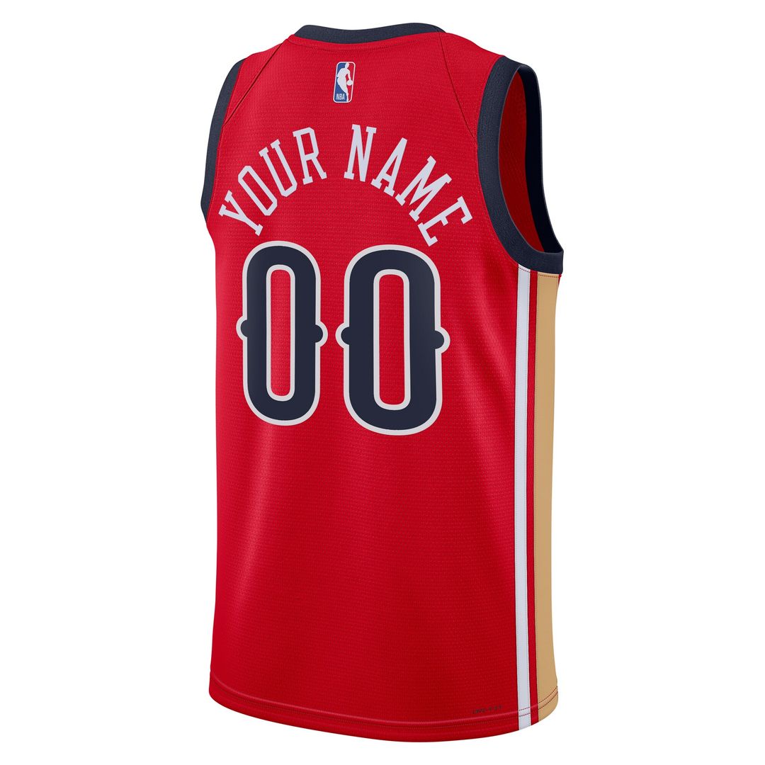 New Orleans Pelicans Jordan Brand Unisex Swingman Custom Jersey - Red - Statement Edition Team Jersey Sports Fan Apparel