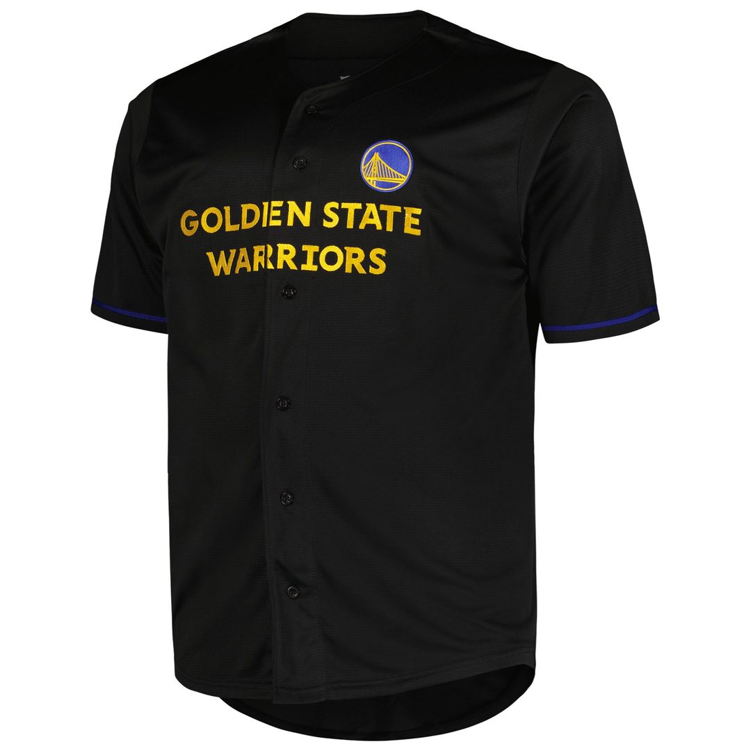 Golden State Warriors Profile Big & Tall Pop Jersey - Black Team Jersey Sports Fan Apparel