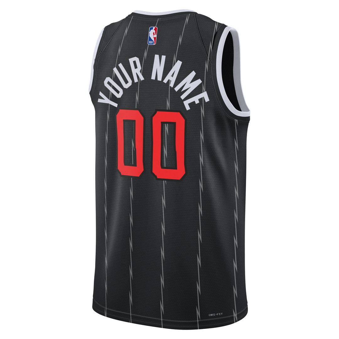 Toronto Raptors Nike Unisex 2025/26 City Edition Swingman Custom Jersey - Black Team Jersey Sports Fan Apparel