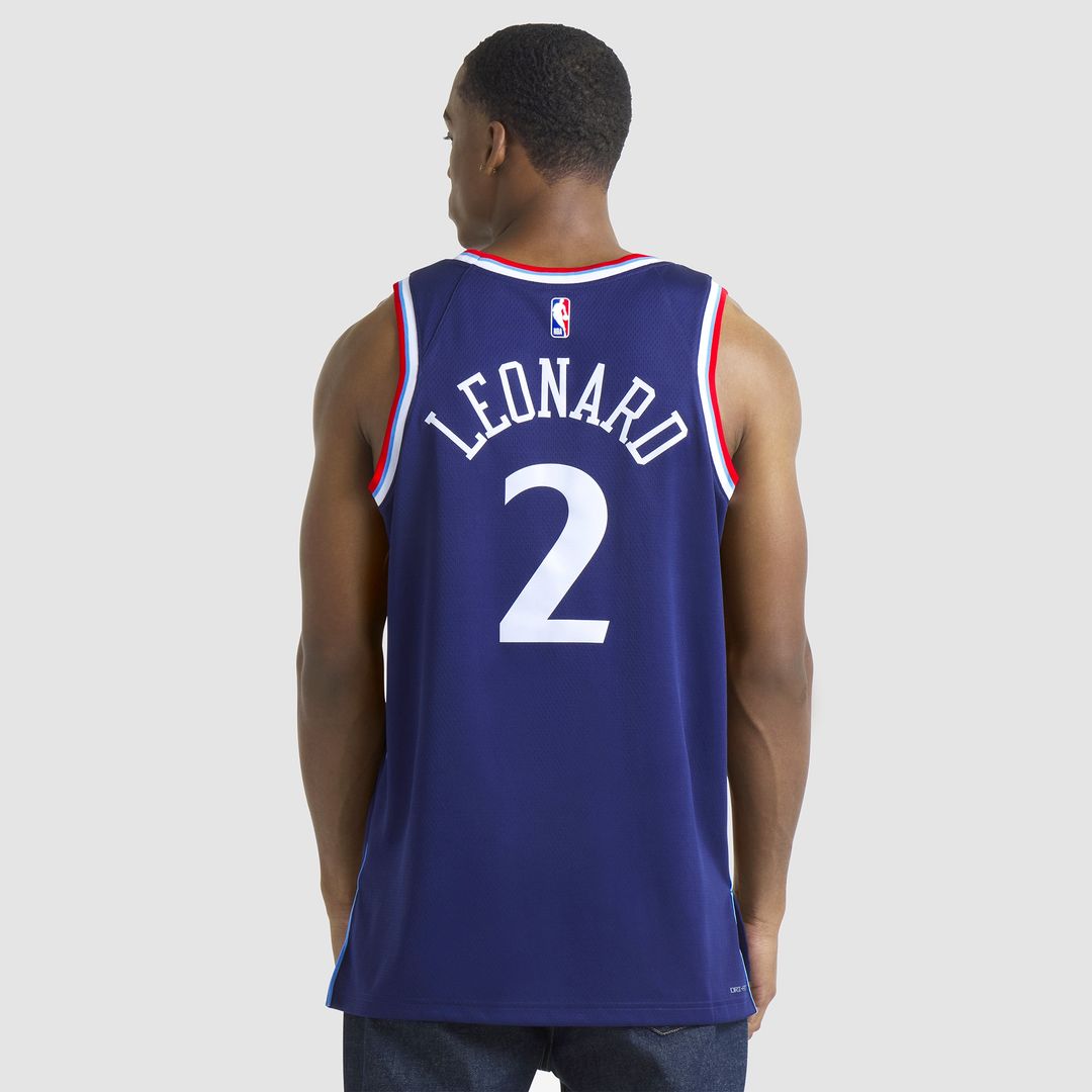 LA Clippers Kawhi Leonard Nike Unisex 2024/25 Swingman Jersey - Navy - Icon Edition Team Jersey Sports Fan Apparel