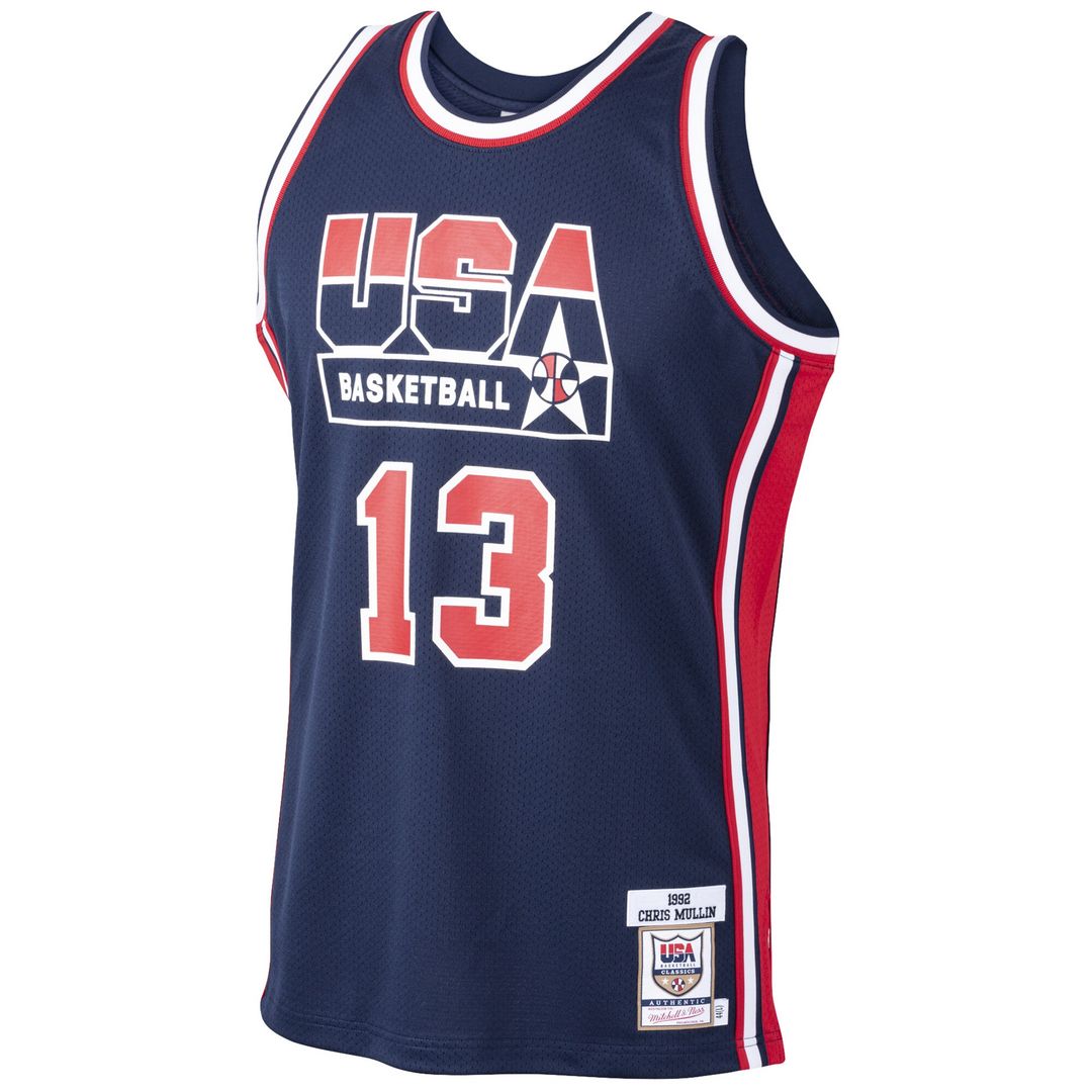 Chris Mullin USA Basketball Mitchell & Ness 1992 Dream Team Authentic Jersey - Navy Team Jersey Sports Fan Apparel