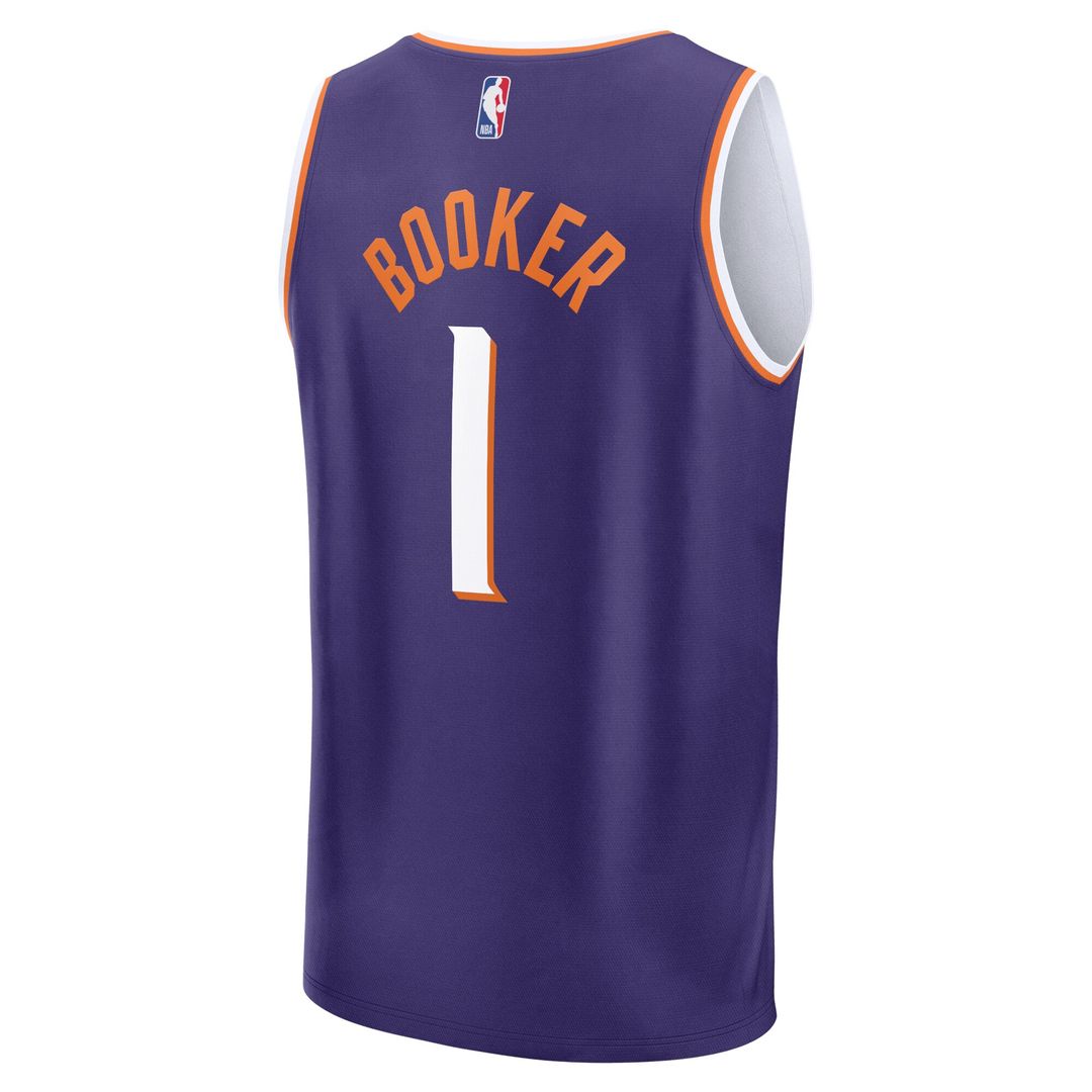 Phoenix Suns Devin Booker Fanatics Fast Break Replica Jersey - Icon Edition - Purple Team Jersey Sports Fan Apparel