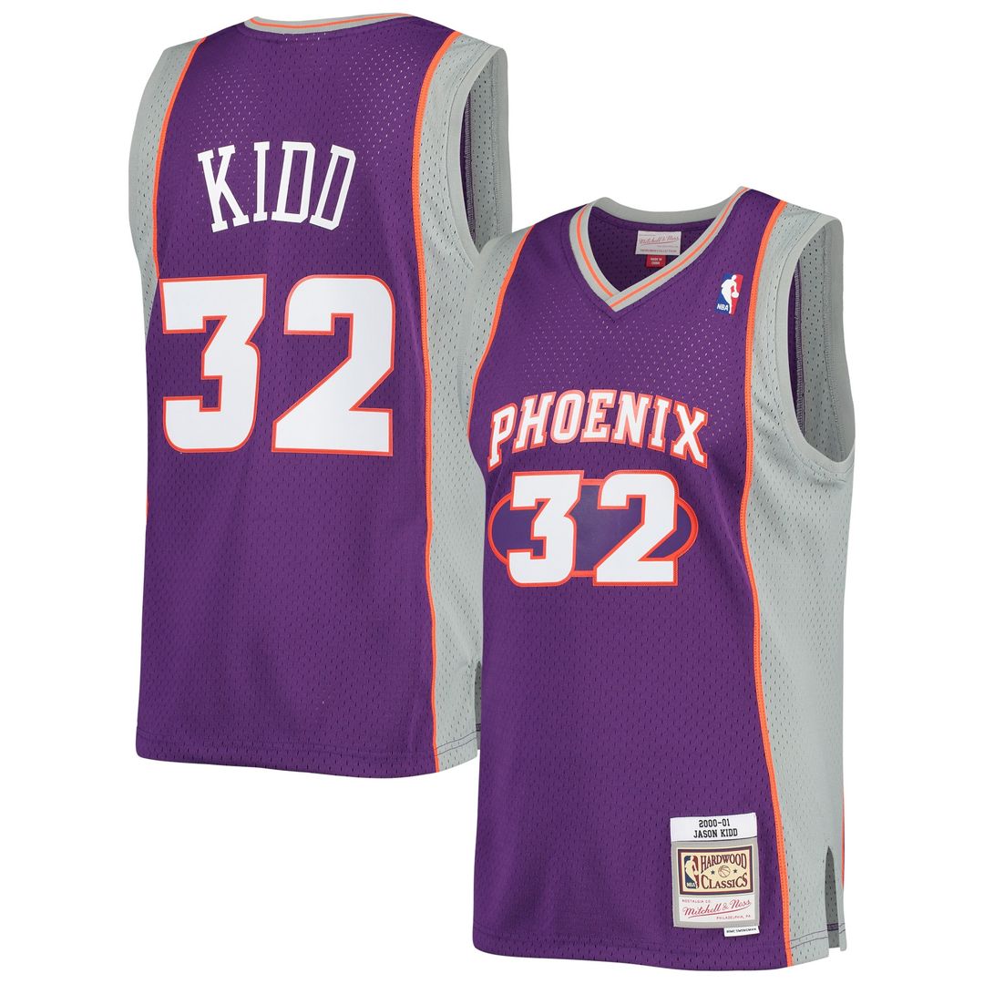 Phoenix Suns Jason Kidd Mitchell & Ness Big & Tall Hardwood Classics 2000/01 Swingman Jersey - Purple Team Jersey Sports Fan Apparel