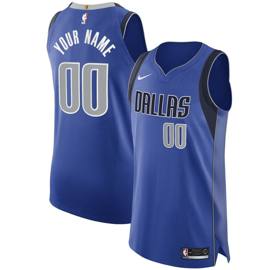 Dallas Mavericks Nike 2020/21 Authentic Custom Jersey Royal - Icon Edition Team Jersey Sports Fan Apparel