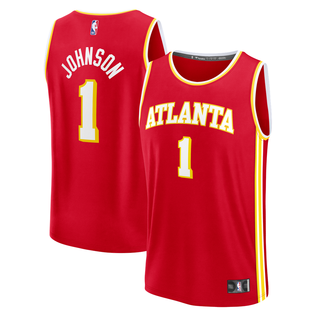 Atlanta Hawks Jalen Johnson Fanatics Youth Fast Break Jersey - Icon Edition - Red Team Jersey Sports Fan Apparel