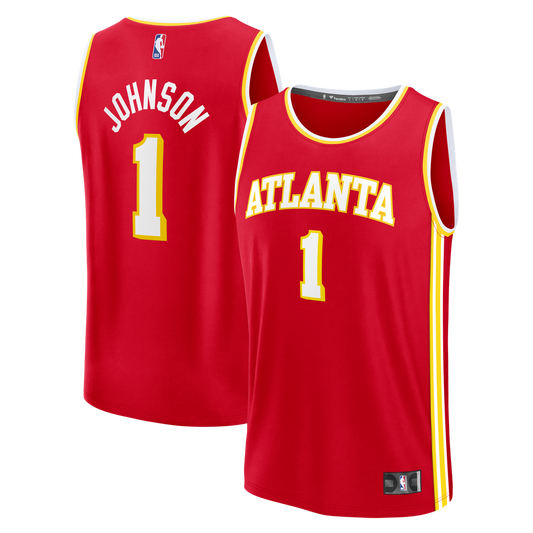 Atlanta Hawks Jalen Johnson Fanatics Youth Fast Break Jersey - Icon Edition - Red Team Jersey Sports Fan Apparel