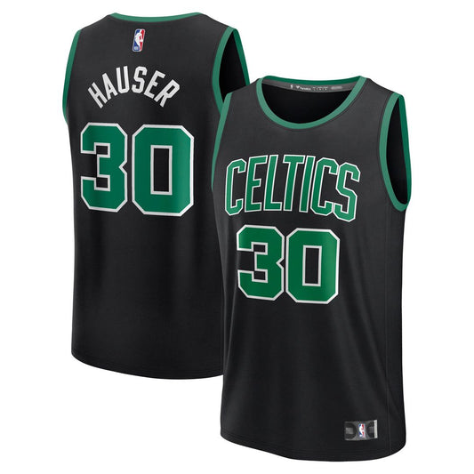 Boston Celtics Sam Hauser Fanatics Fast Break Replica Player Jersey - Statement Edition - Black Team Jersey Sports Fan Apparel