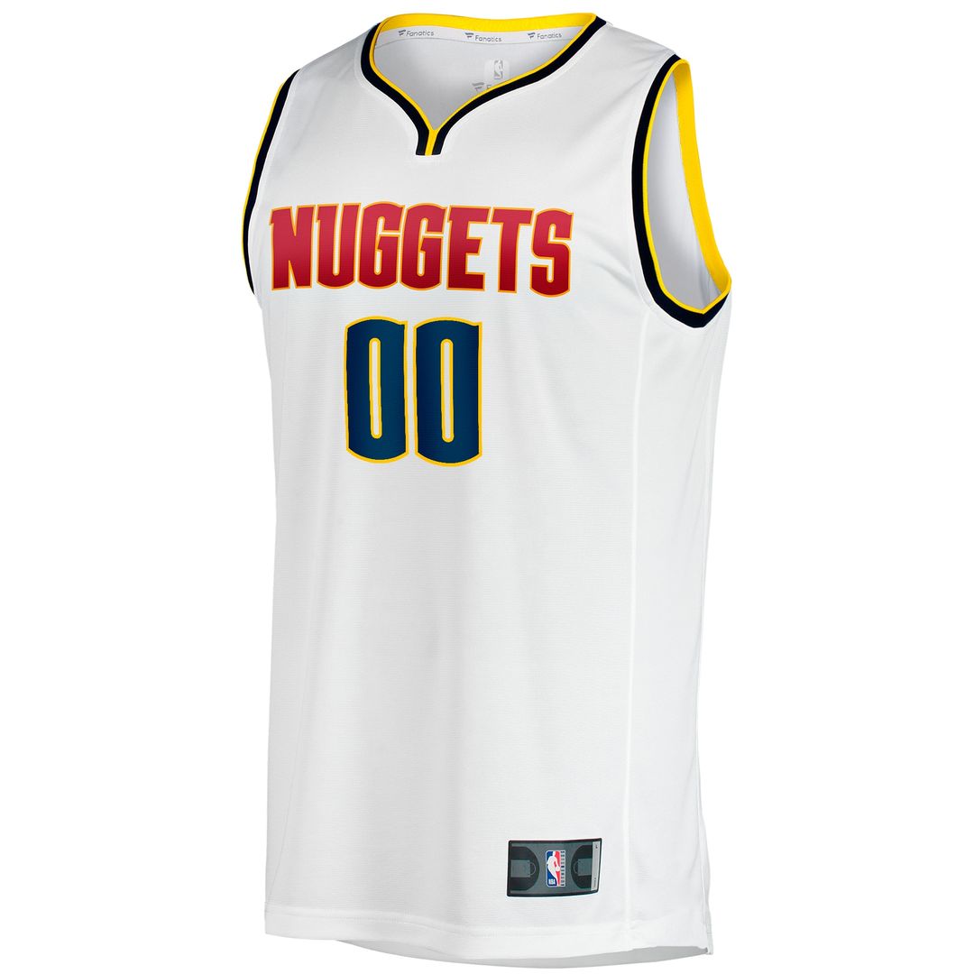 Denver Nuggets Fanatics Fast Break Custom Replica Jersey - Association Edition - White Team Jersey Sports Fan Apparel