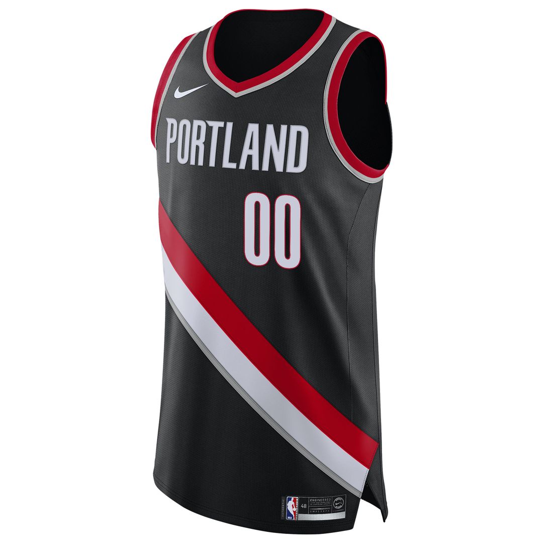 Portland Trail Blazers Nike 2020/21 Authentic Custom Jersey Black - Icon Edition Team Jersey Sports Fan Apparel