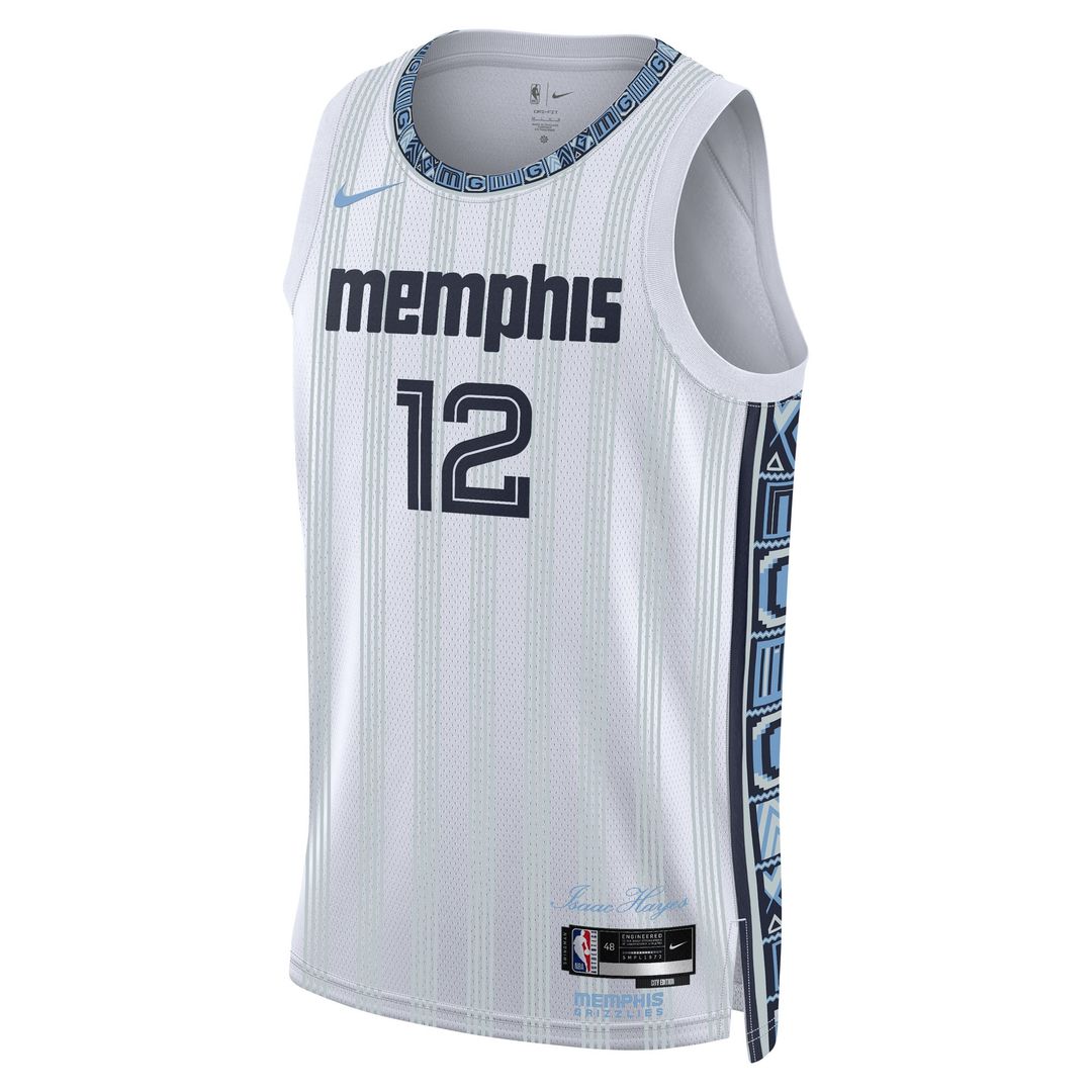 Memphis Grizzlies Ja Morant Nike Unisex 2025/26 Swingman Jersey - White - City Edition Team Jersey Sports Fan Apparel