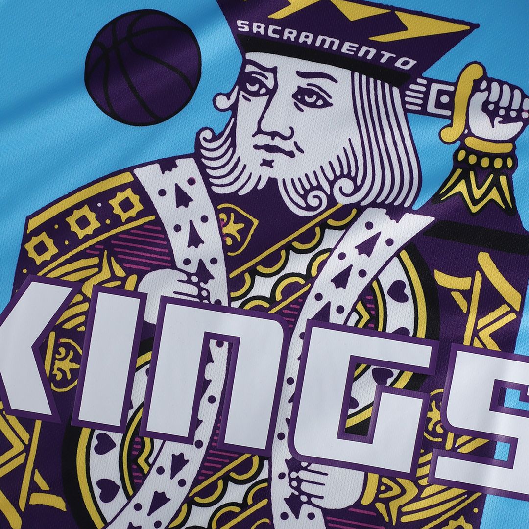 Sacramento Kings NBA & KidSuper Studios by Fanatics Unisex Hometown Jersey - Blue Team Jersey Sports Fan Apparel