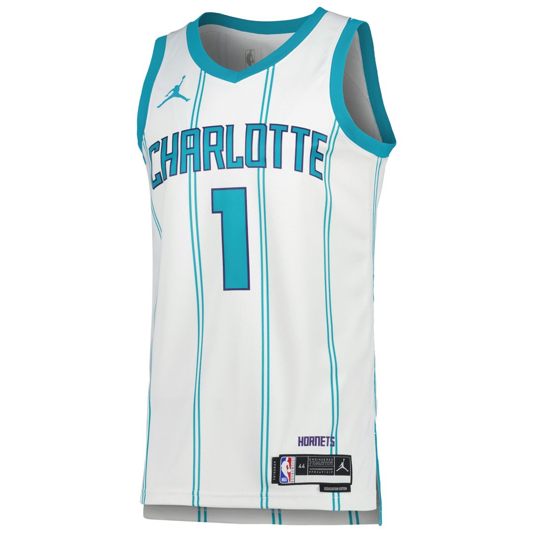Charlotte Hornets LaMelo Ball Jordan Brand Unisex Swingman Jersey - Association Edition - White Team Jersey Sports Fan Apparel