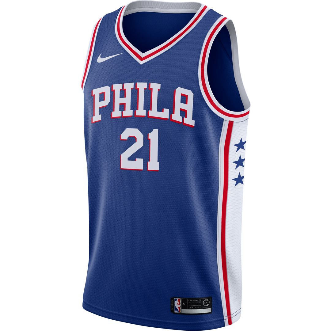 Philadelphia 76ers Joel Embiid Nike Swingman Jersey Royal - Icon Edition Team Jersey Sports Fan Apparel