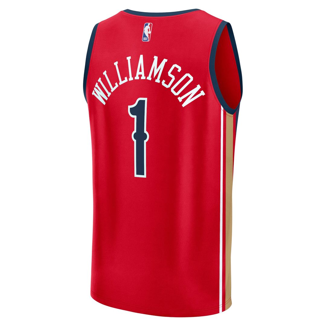 New Orleans Pelicans Zion Williamson Fanatics Fast Break Replica Player Jersey - Statement Edition - Red Team Jersey Sports Fan Apparel