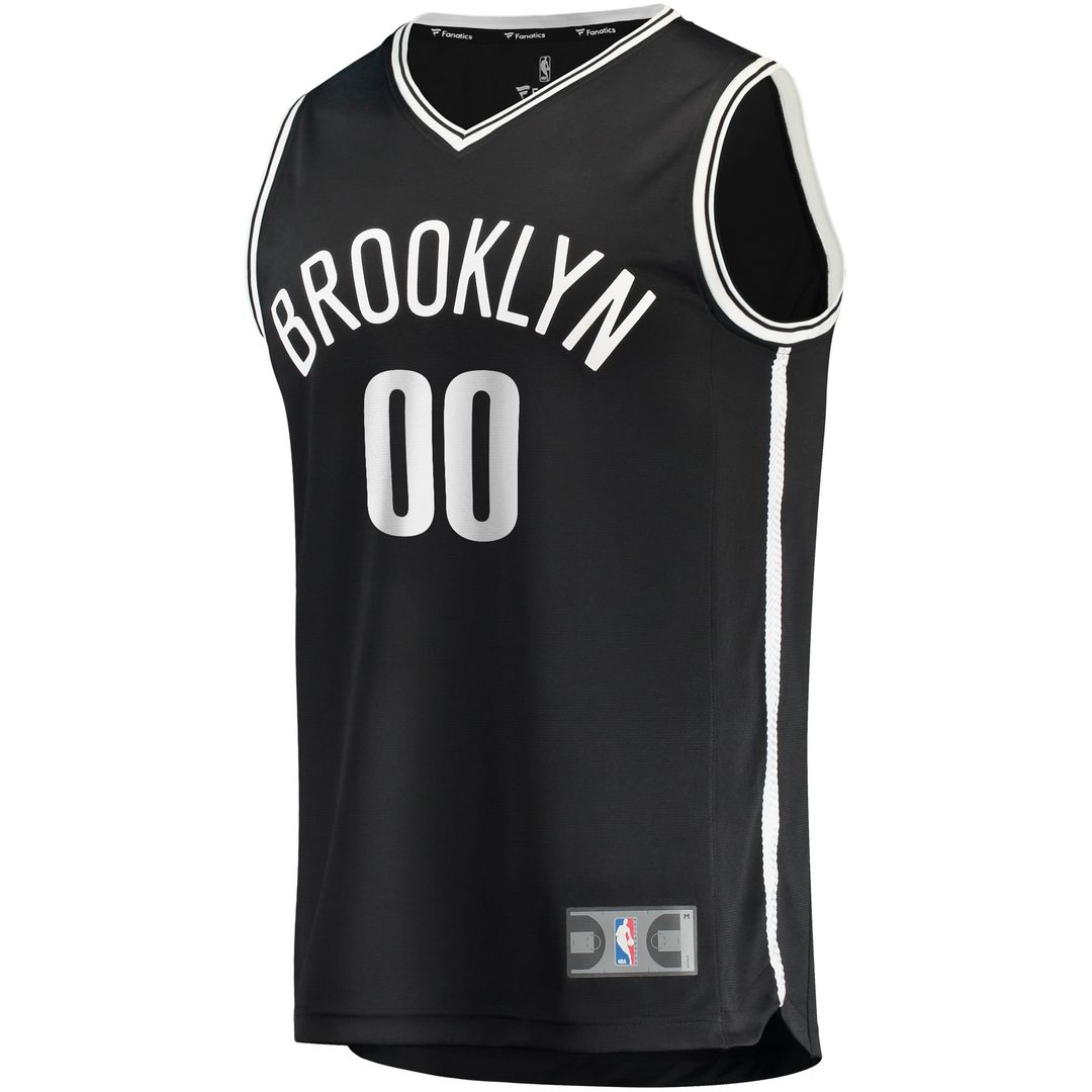 Brooklyn Nets Fanatics Youth Fast Break Custom Replica Jersey Black - Icon Edition Team Jersey Sports Fan Apparel