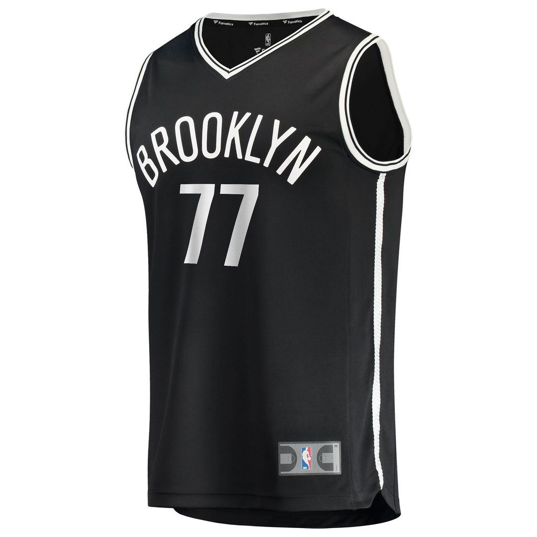 Brooklyn Nets Ben Saraf Fanatics Youth Fast Break Replica Jersey - Black - Icon Edition Team Jersey Sports Fan Apparel