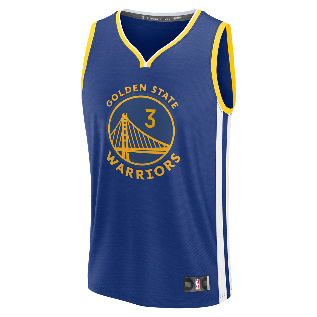 Golden State Warriors Will Richard Fanatics Fast Break Replica Jersey - Blue - Icon Edition Team Jersey Sports Fan Apparel