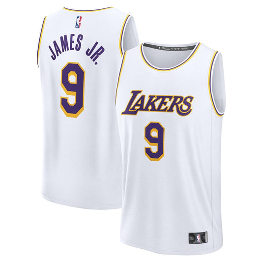 Los Angeles Lakers Bronny James Fanatics Fast Break Replica Player Jersey - Association Edition - White Team Jersey Sports Fan Apparel