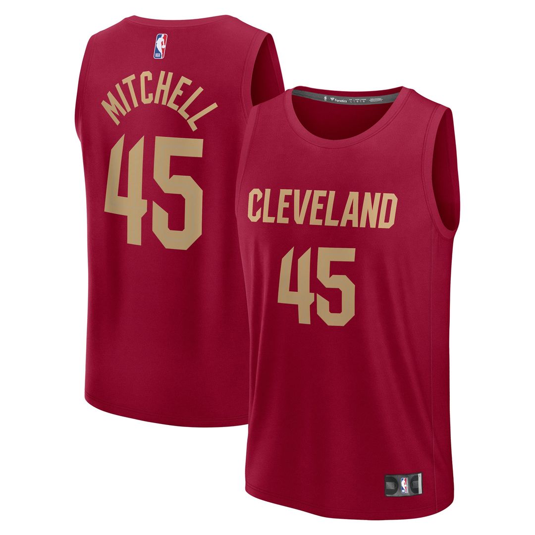 Cleveland Cavaliers Donovan Mitchell Fanatics Youth Fast Break Replica Player Jersey - Icon Edition - Wine Team Jersey Sports Fan Apparel