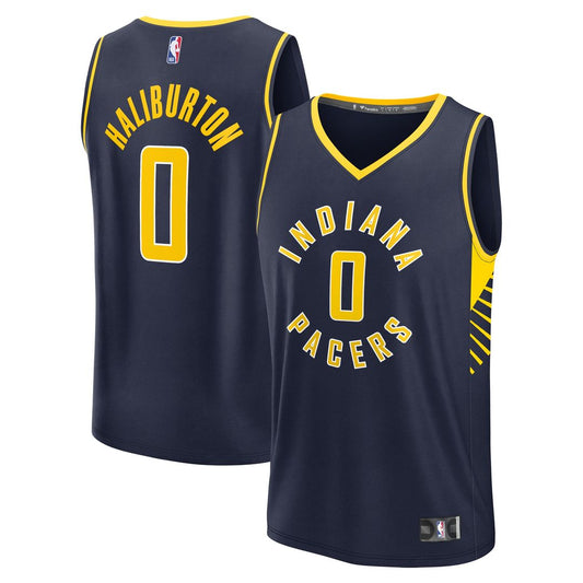 Indiana Pacers Tyrese Haliburton Fanatics Youth Fast Break Replica Player Jersey - Icon Edition - Navy Team Jersey Sports Fan Apparel