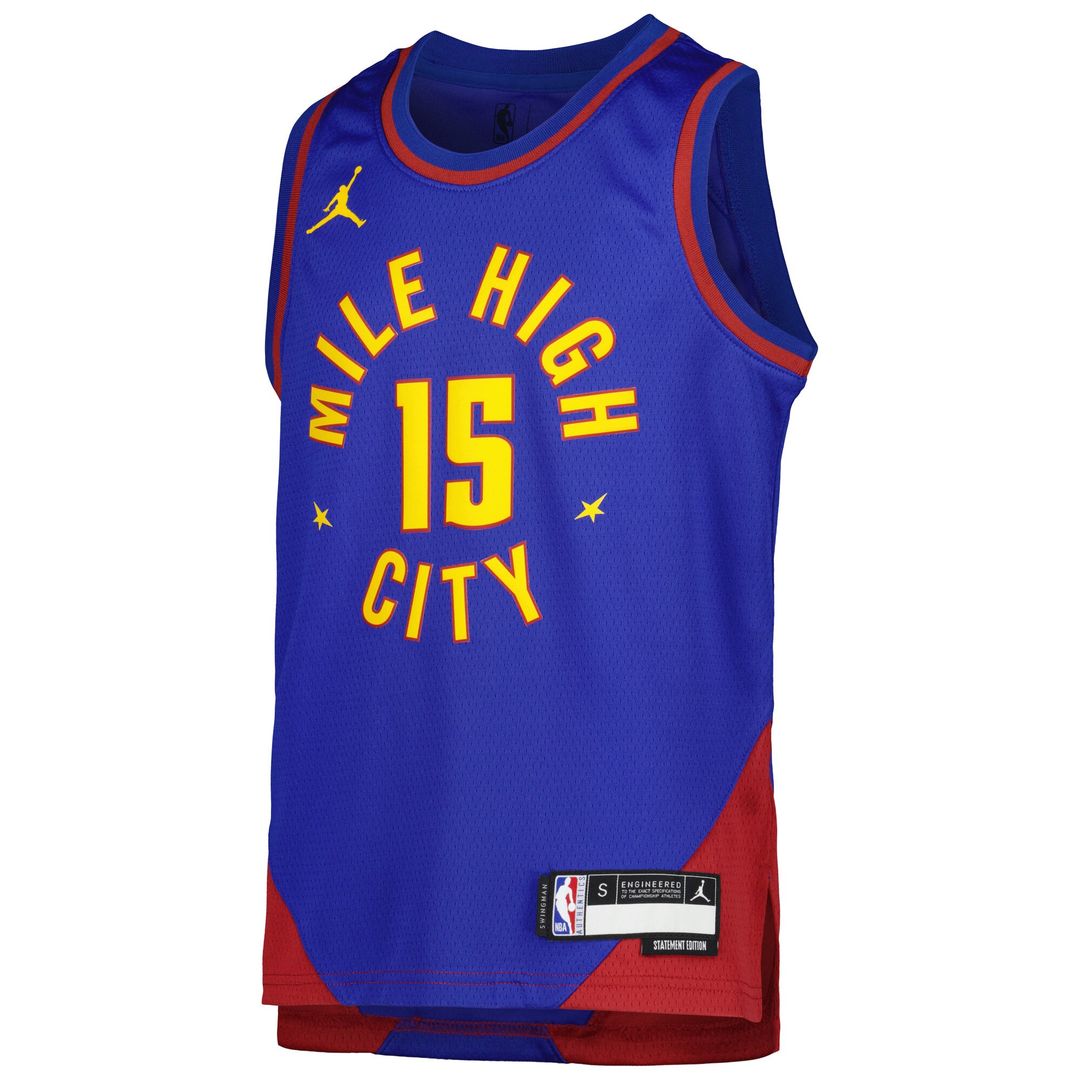 Denver Nuggets Nikola Jokic Jordan Brand Youth Swingman Jersey - Statement Edition - Blue Team Jersey Sports Fan Apparel