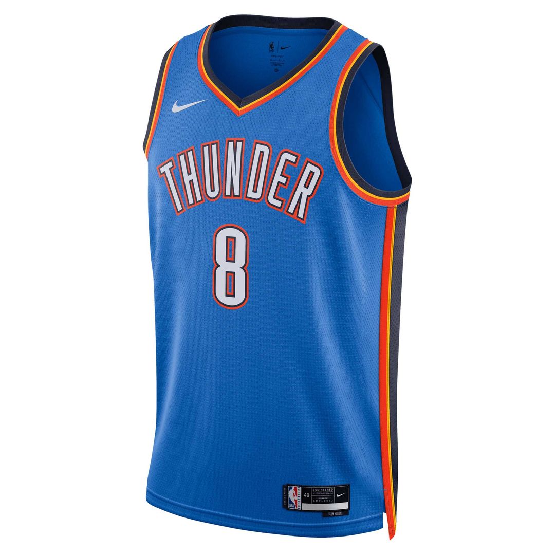 Oklahoma City Thunder Jalen Williams Nike Unisex Swingman Jersey - Icon Edition - Blue Team Jersey Sports Fan Apparel