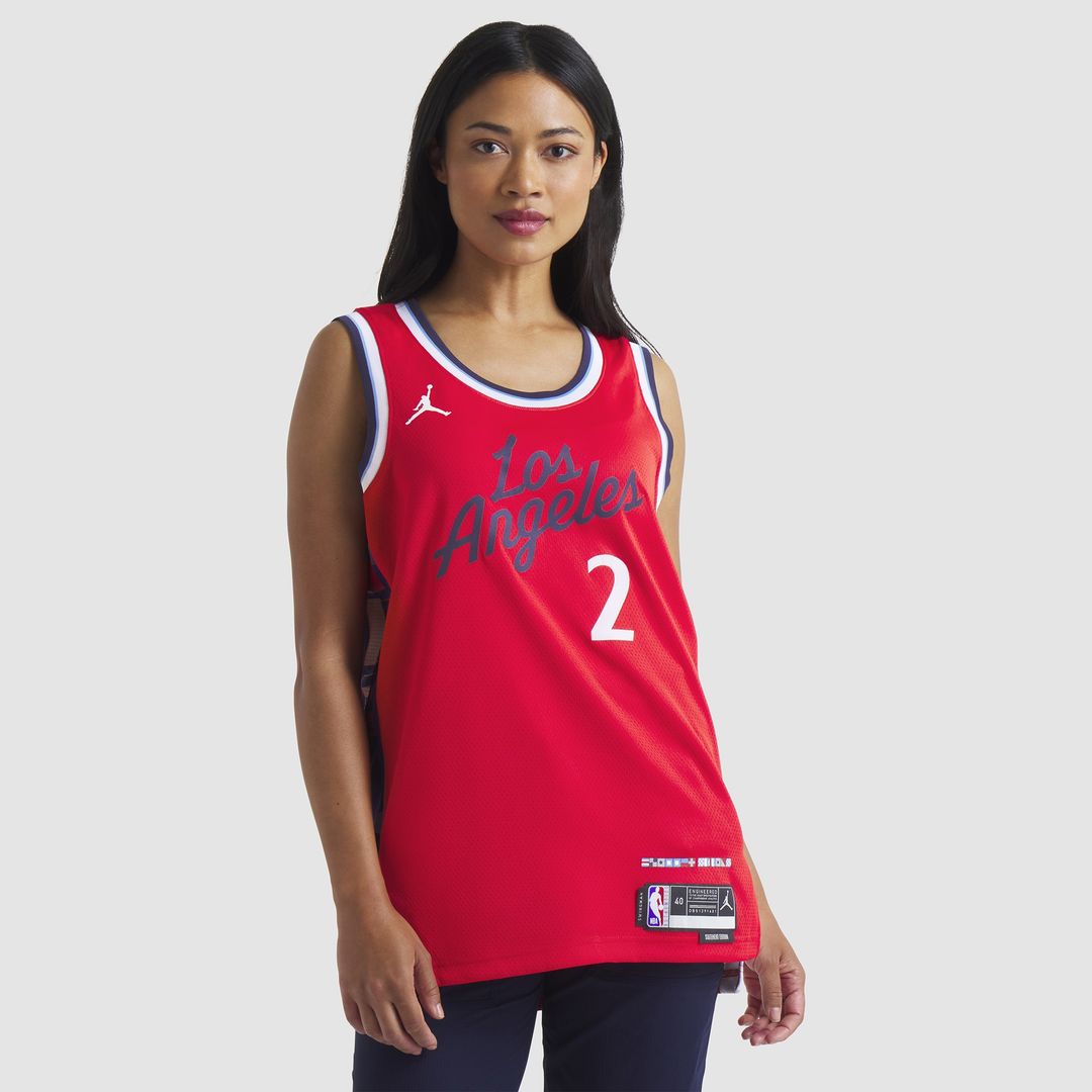 LA Clippers Kawhi Leonard Jordan Brand Unisex 2024/25 Swingman Jersey - Statement Edition - Red Team Jersey Sports Fan Apparel