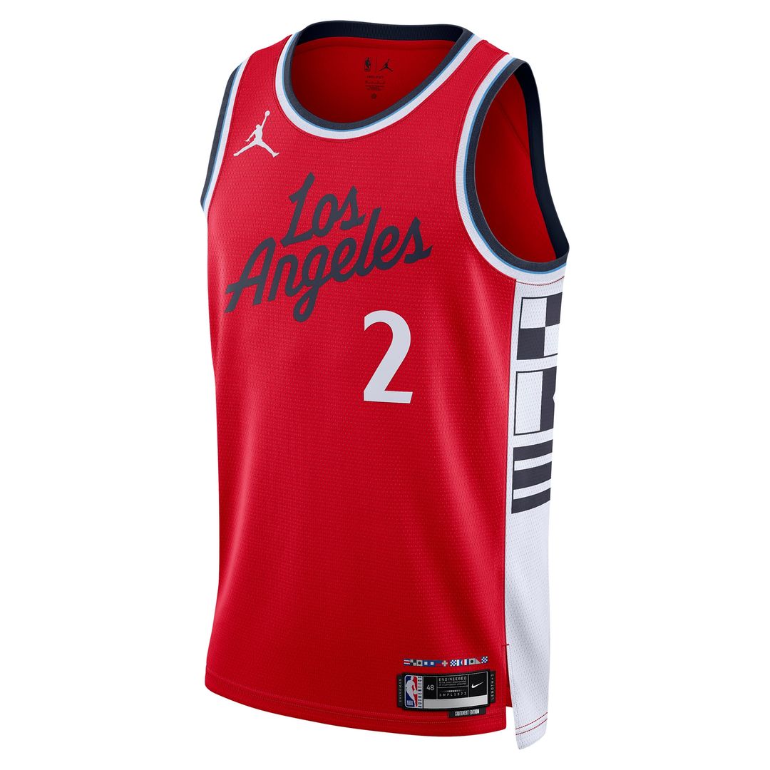 LA Clippers Kawhi Leonard Jordan Brand Unisex 2024/25 Swingman Jersey - Statement Edition - Red Team Jersey Sports Fan Apparel