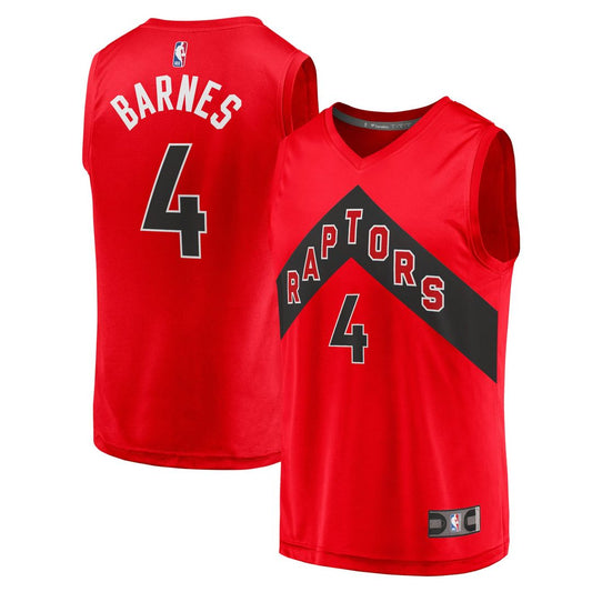 Toronto Raptors Scottie Barnes Fanatics Fast Break Replica Jersey - Icon Edition - Red Team Jersey Sports Fan Apparel