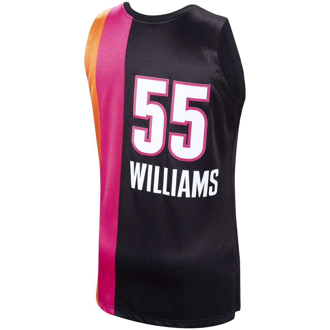 Miami Heat Jason Williams Mitchell & Ness 2005/06 Hardwood Classics Swingman Jersey - Black Team Jersey Sports Fan Apparel