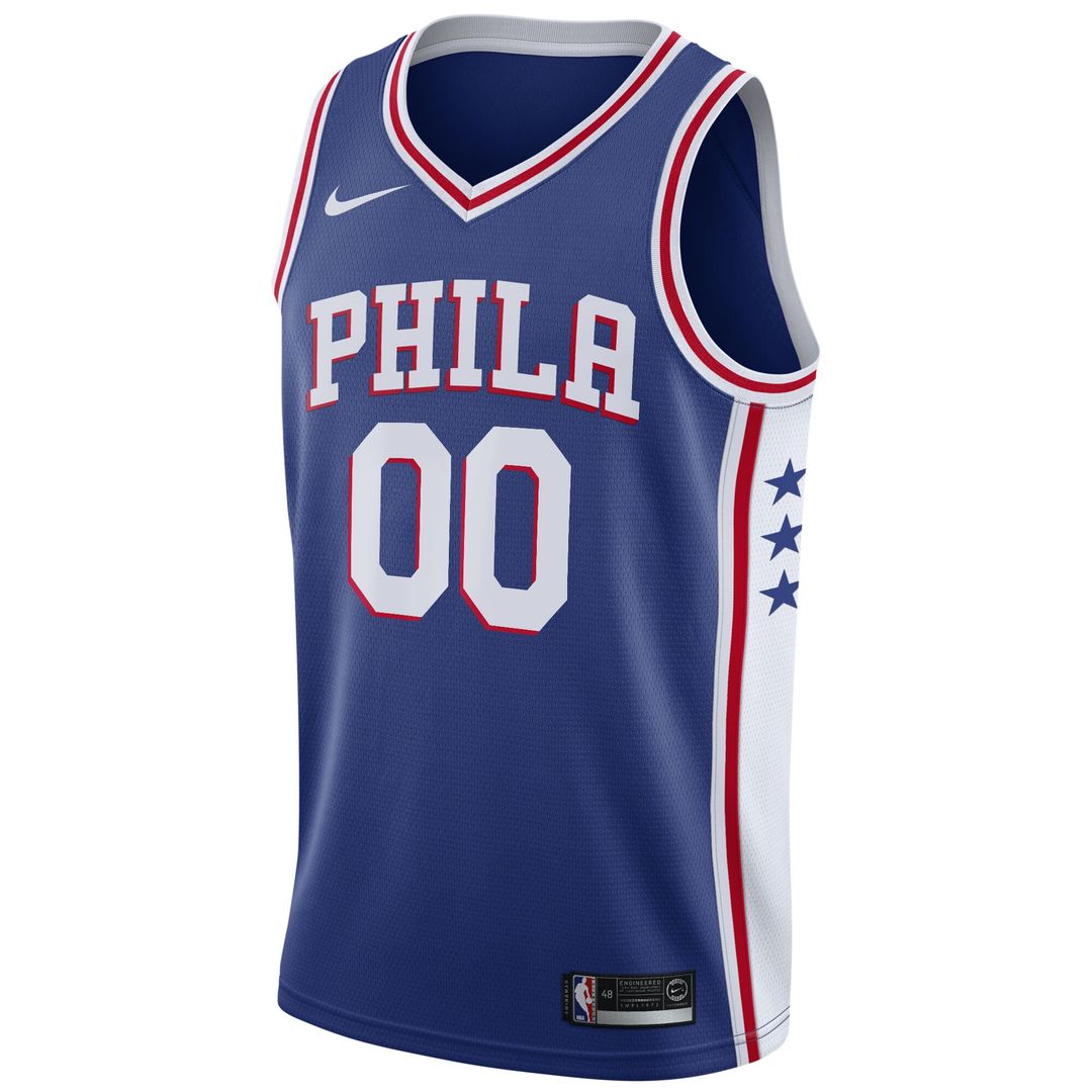 Philadelphia 76ers Nike 2020/21 Swingman Custom Jersey - Icon Edition - Royal Team Jersey Sports Fan Apparel