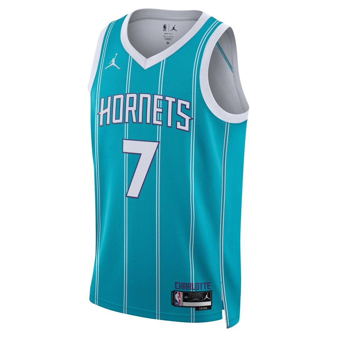 Charlotte Hornets Kon Knueppel Jordan Brand Unisex Swingman Jersey - Icon Edition - Teal Team Jersey Sports Fan Apparel