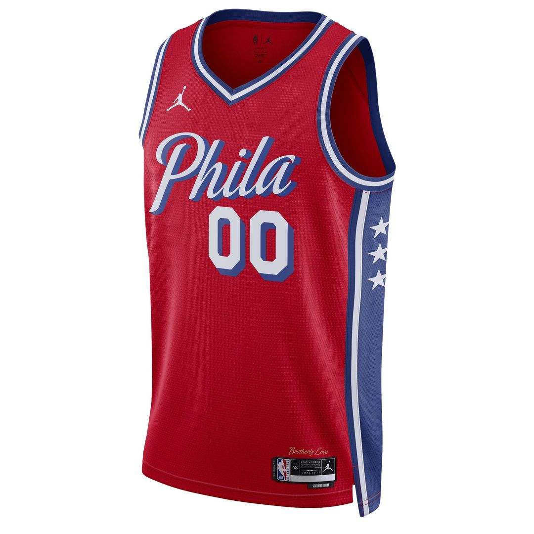 Philadelphia 76ers Jordan Brand Unisex 2022/23 Swingman Custom Jersey - Statement Edition - Red Team Jersey Sports Fan Apparel